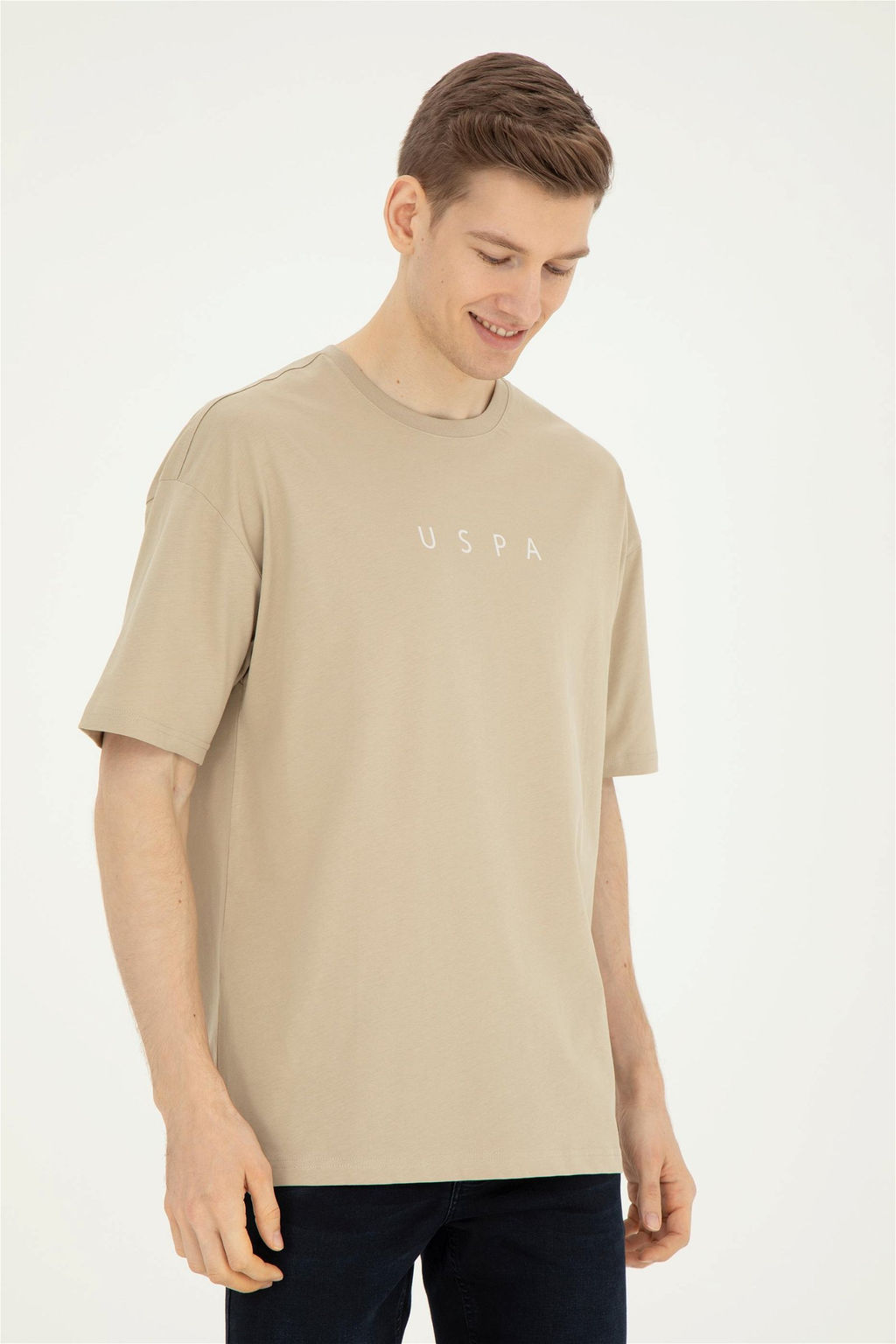 Мужская футболка светло-хаки - U.s. polo assn фото 3