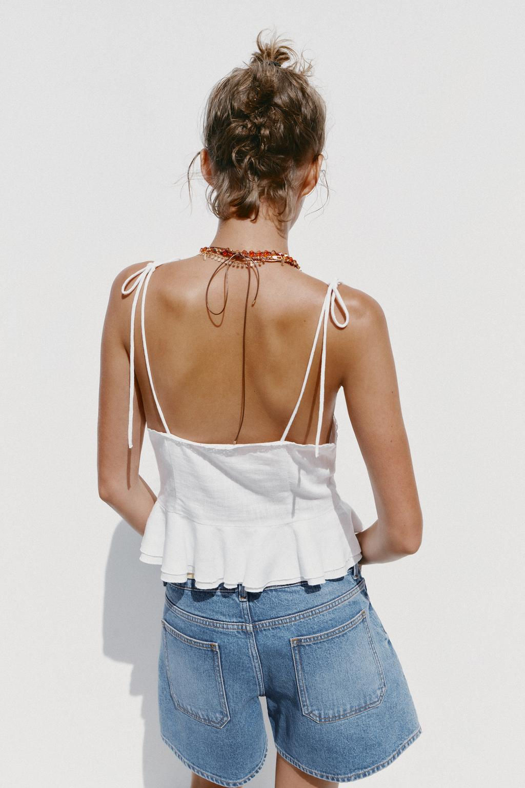 Z1975 DENIM SHORTS WITH BELT - Zara фото 3