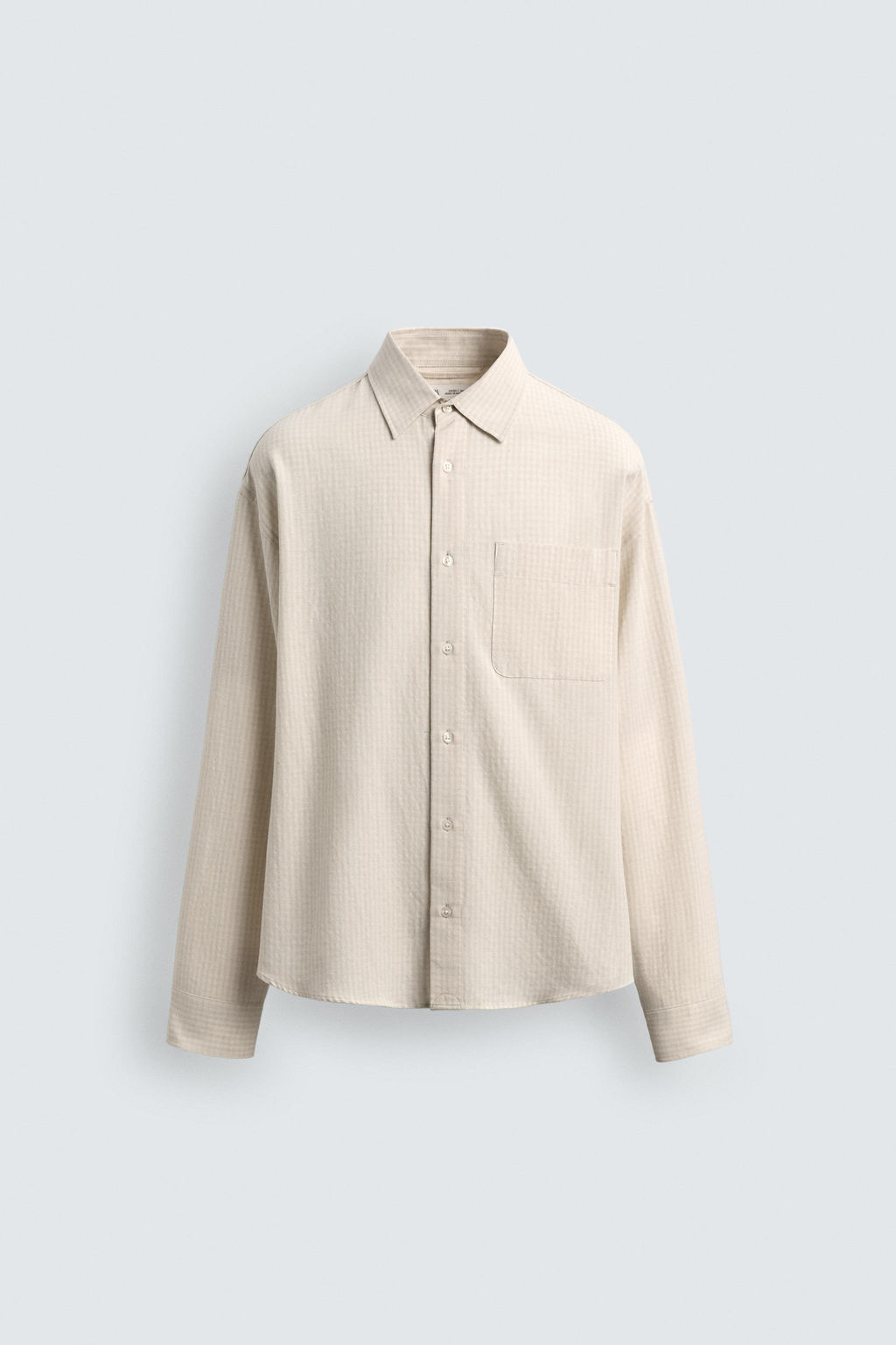 RELAXED FIT CHECK SHIRT - Zara фото 7