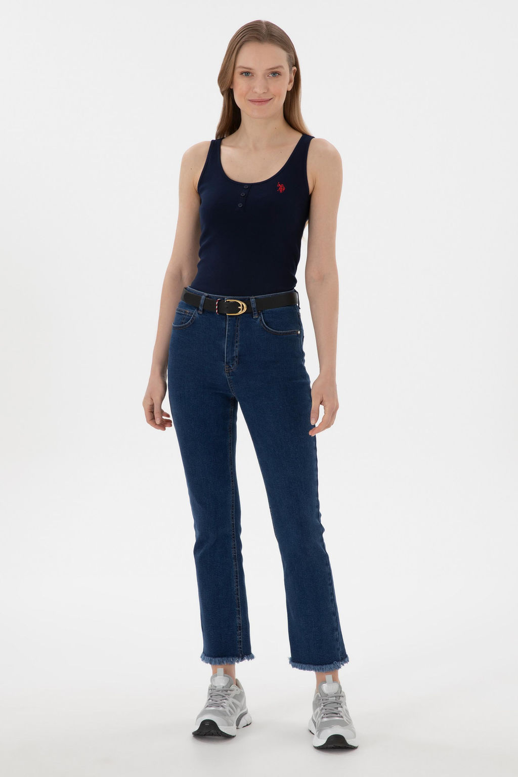 Kad_n Lacivert Basic Ti__rt Sepette S_rpriz _ndirim - U.s. polo assn фото 4