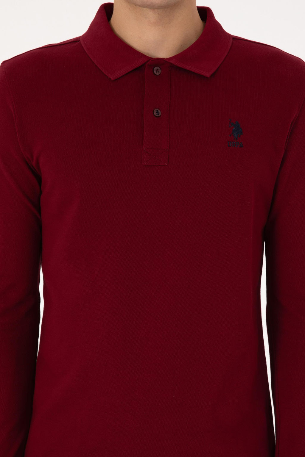 Erkek Bordo Basic Sweatshirt - U.s. polo assn фото 6