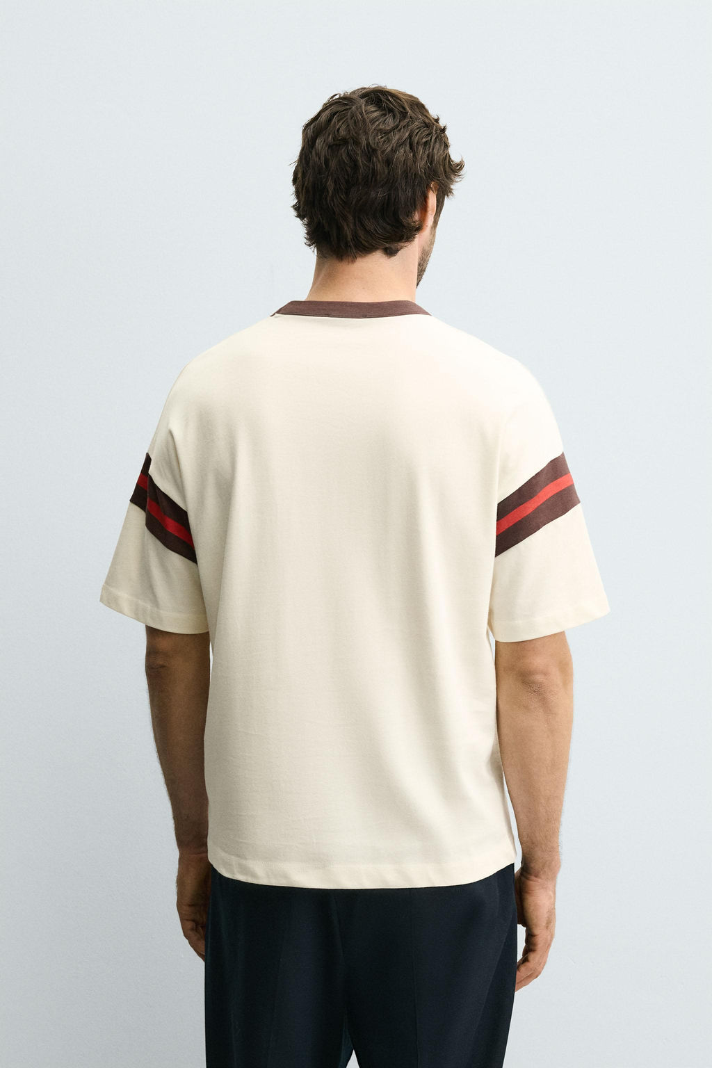 RIB STRIPE T-SHIRT - Zara фото 3
