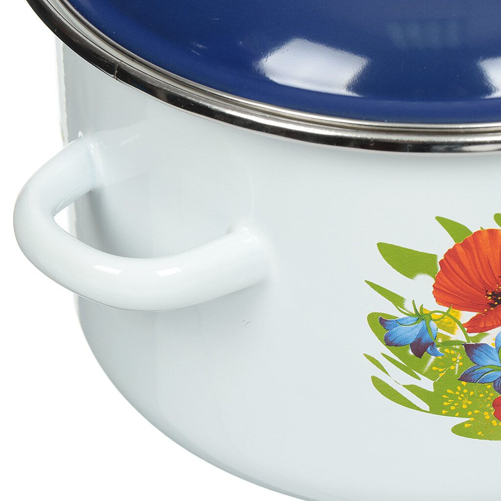 ЭМ_Кастрюля 4,0 л цил. ДЕКОЛЬ ОБОД арт. 6MD201М