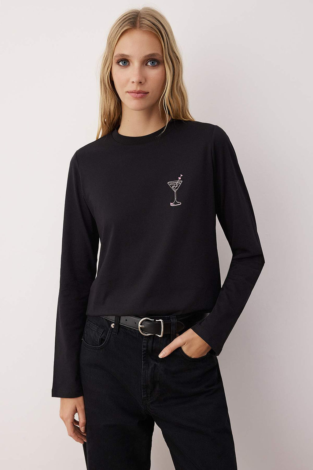 2li Paket %100 Pamuk Bisiklet Yaka Regular/Normal Kesim TWOAW26TS00009 - Trendyolmilla фото 2