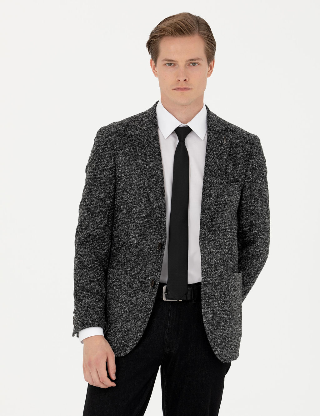 Куртка из смесовой шерсти дымчатого кроя Ex.Slim Fit - Cacharel фото 3