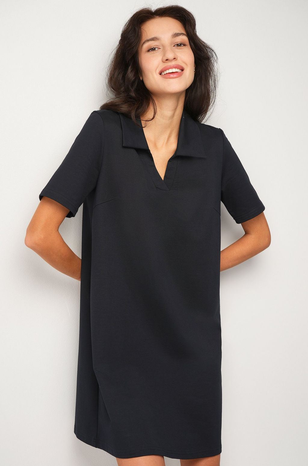 Женское базовое платье - поло Happyfox  фото 24