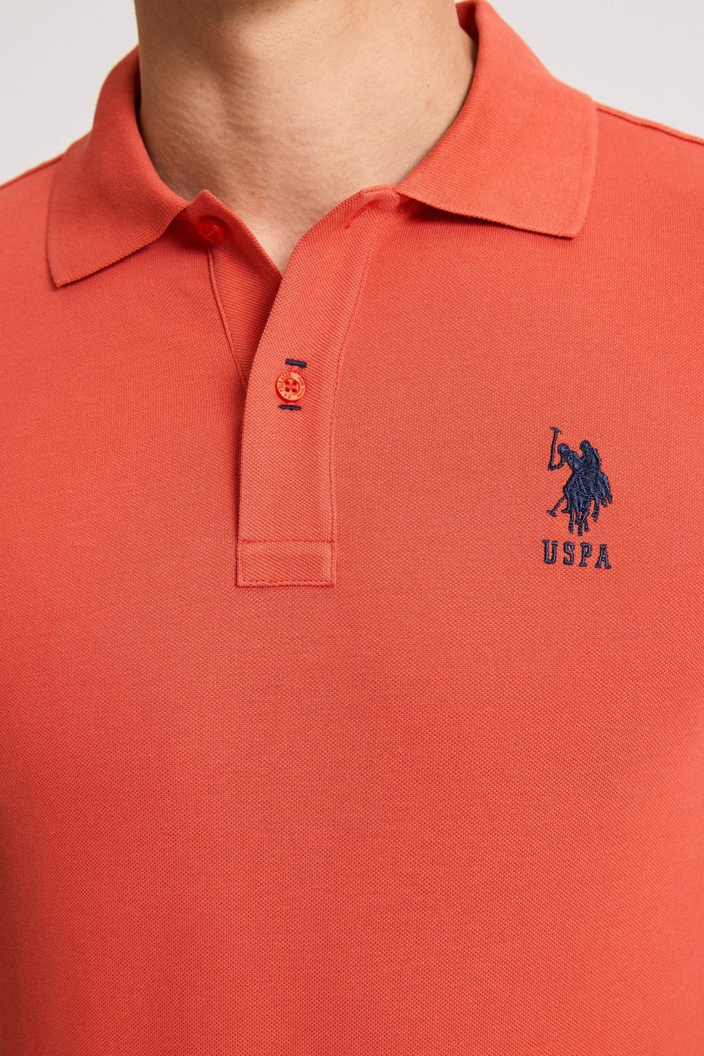 Erkek Slim Fit Polo Yaka Kiremit Basic Ti__rt - U.s. polo assn фото 6