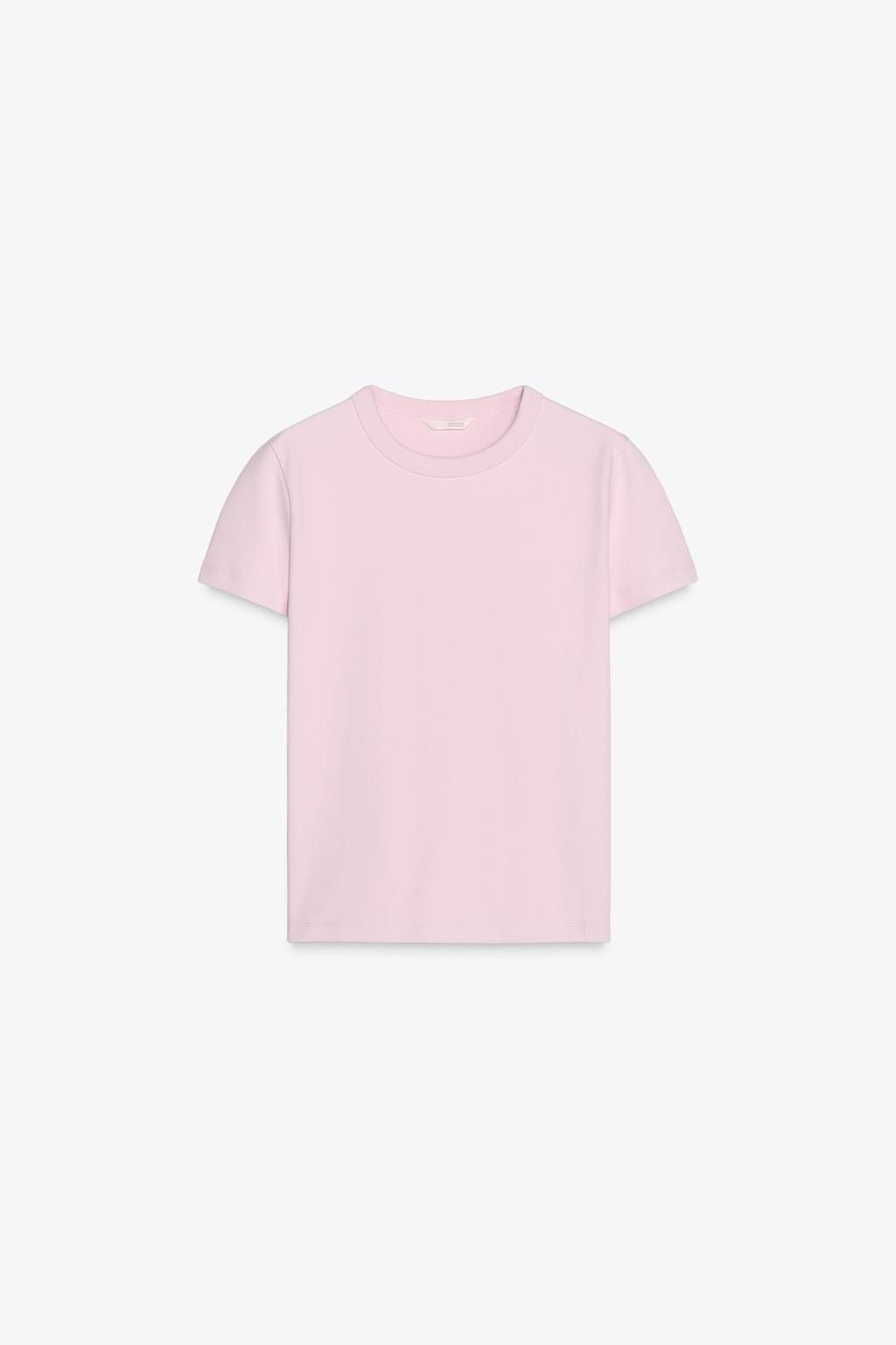 SHORT SLEEVE INTERLOCK T-SHIRT - Zara фото 37