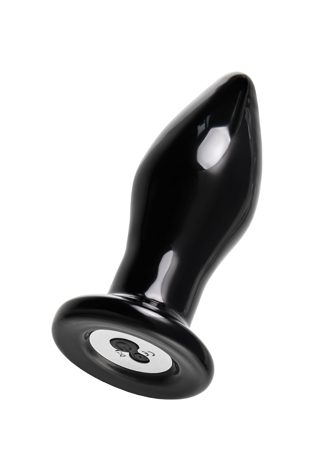 Стеклянная вибровтулка Sexus Glass, стекло, черная, 10,5 см  фото 4