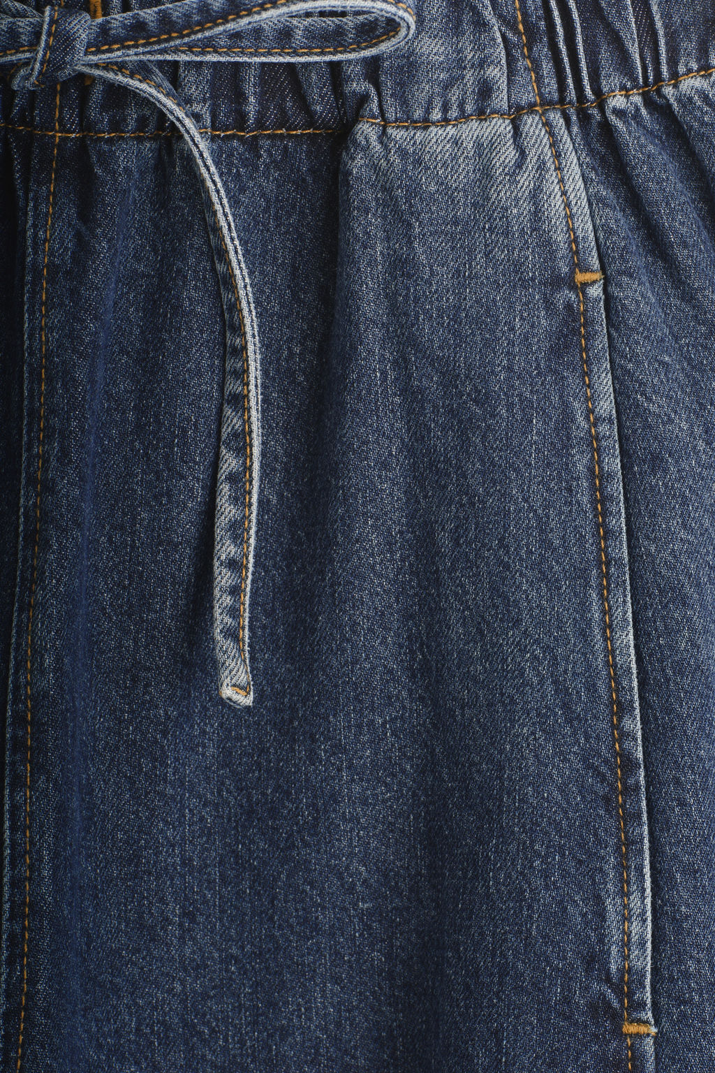 PANTAL?N VAQUERO BARREL LEG CON AJUSTE DE CORD?N - H&m фото 4