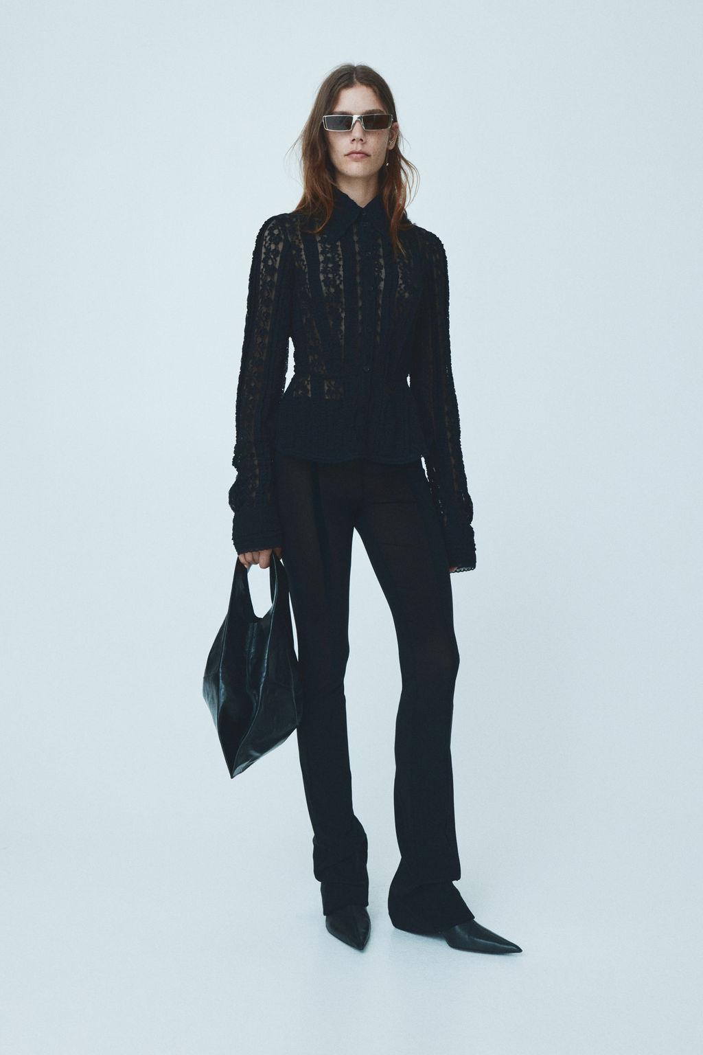Blusa de encaje con peplum - H&m фото 2