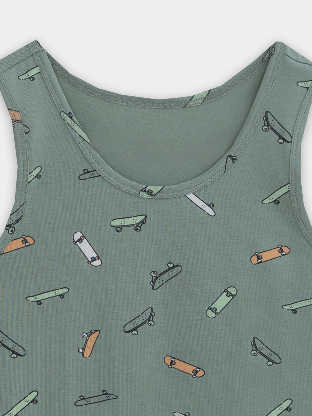 Майка для мальчиков зеленая с принтом - Mark formelle фото 6