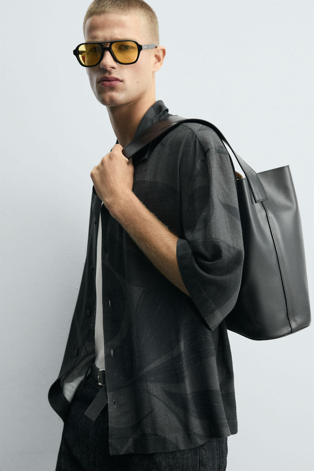 VISCOSE/LINEN SHIRT - Zara фото 6
