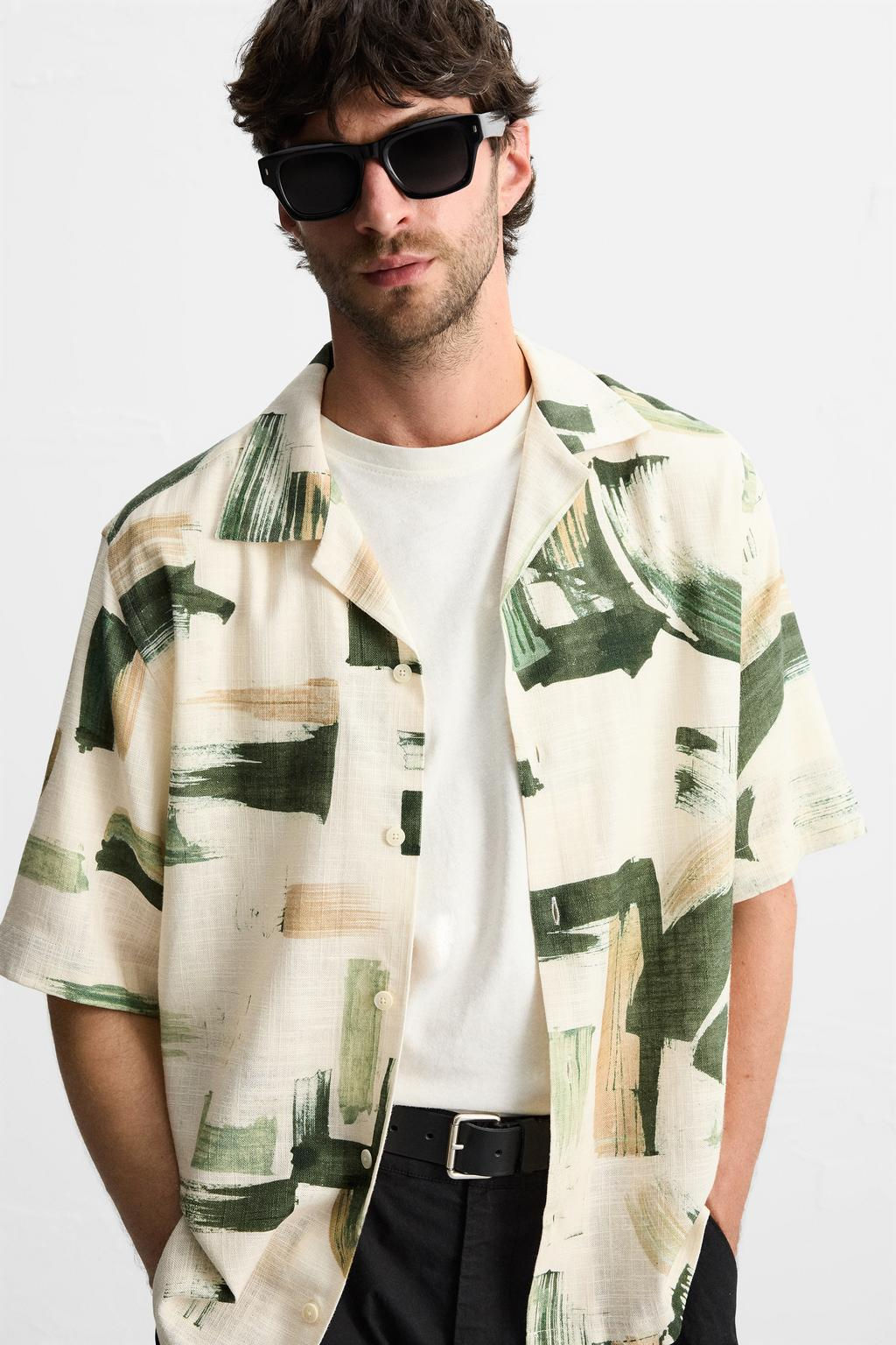 ABSTRACT PRINT SHIRT - Zara фото 5