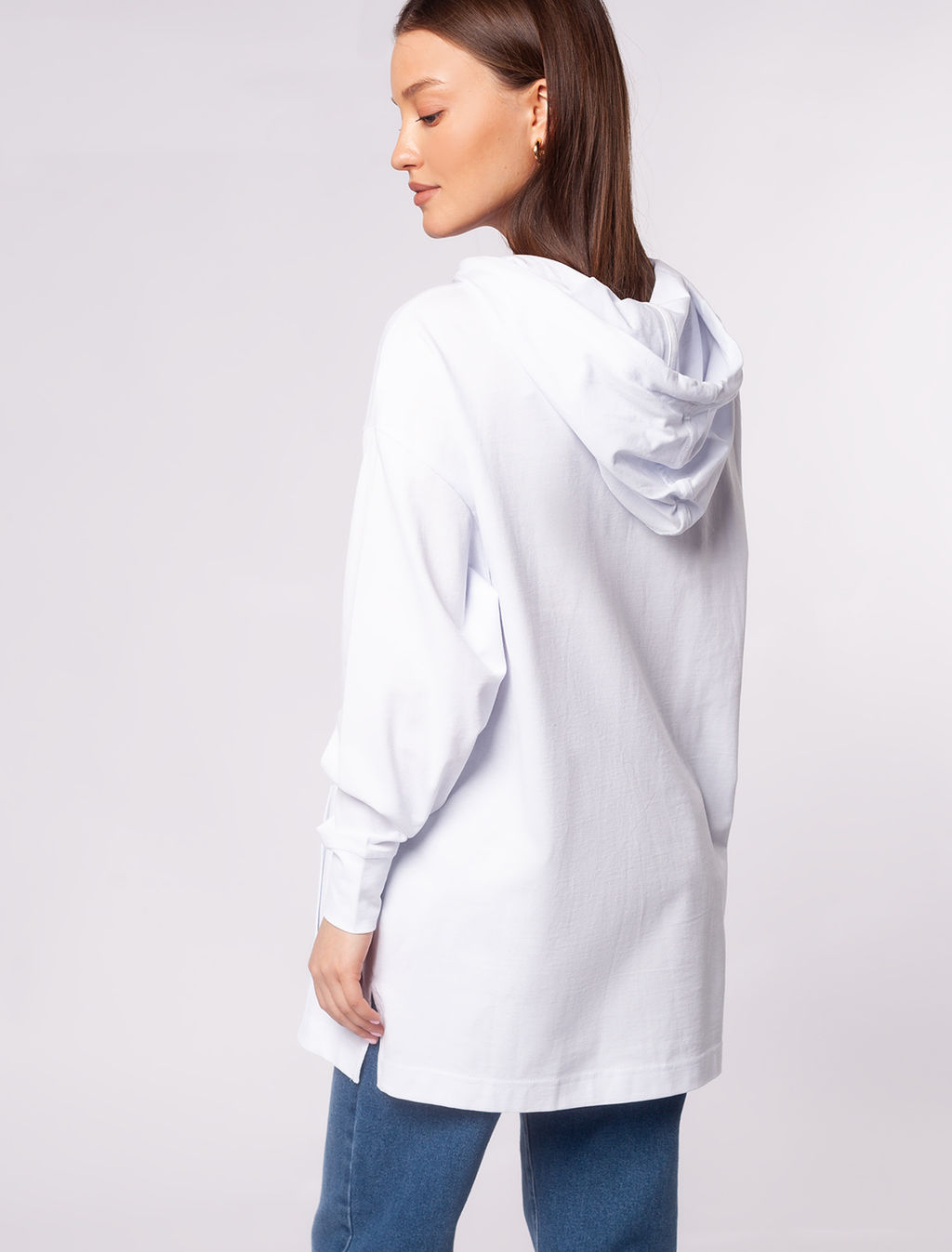 VILATTE / Легкое худи из трикотажа пике  фото 4