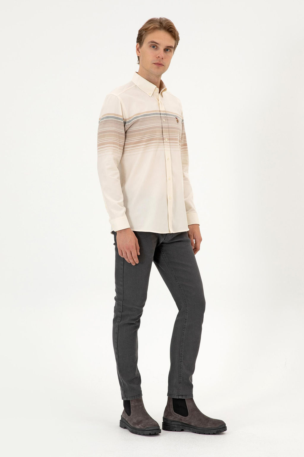 Erkek Camel Uzun Kollu G_mlek Sepette S_rpriz _ndirim - U.s. polo assn фото 4