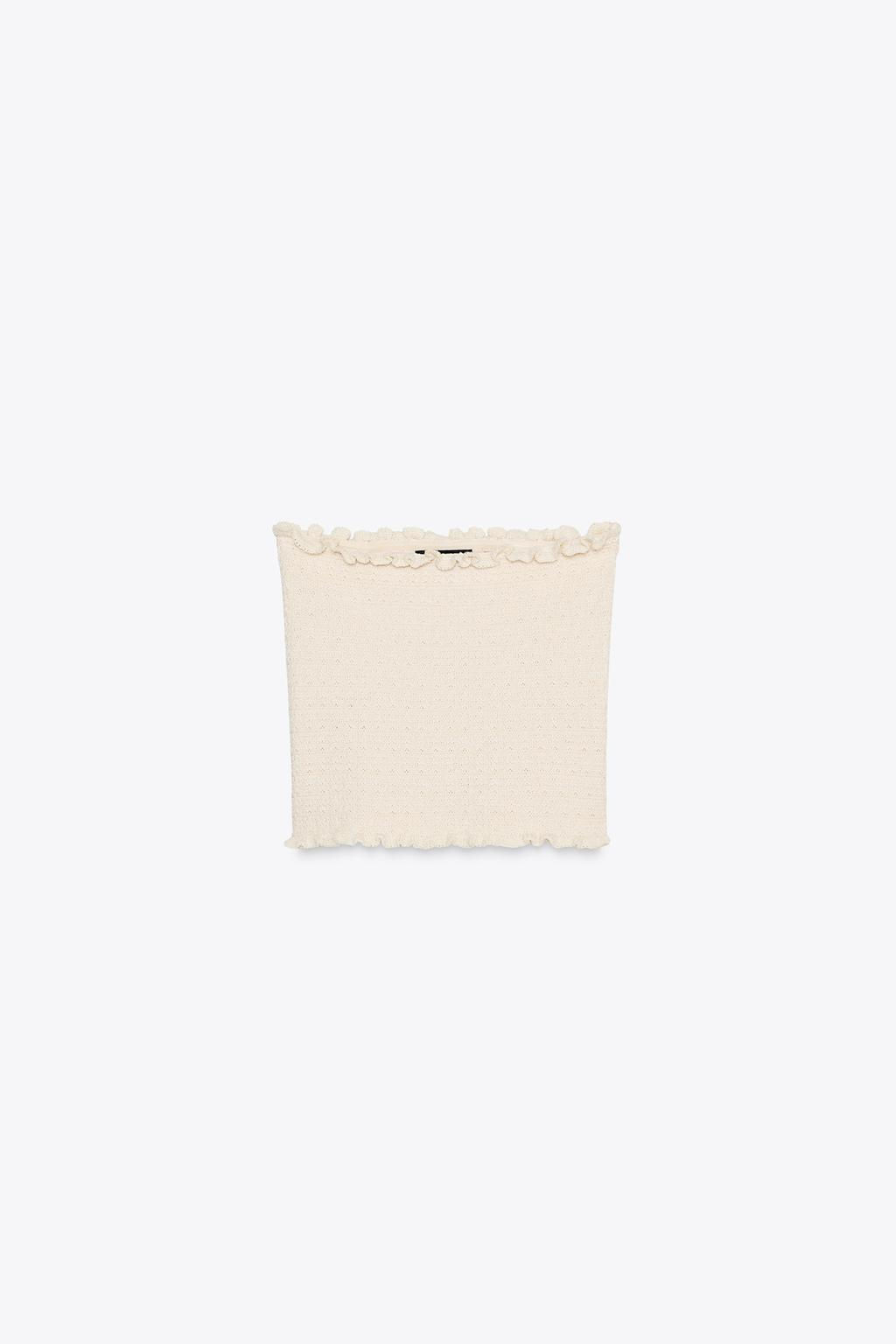 KNIT BANDEAU TOP - Zara фото 7