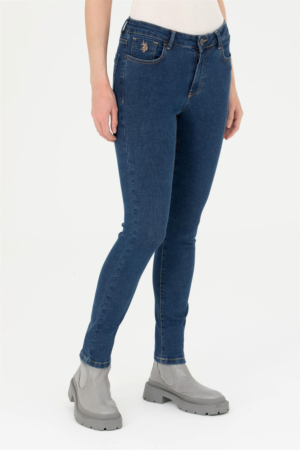 Женские синие джинсовые брюки - U.s. polo assn фото 2