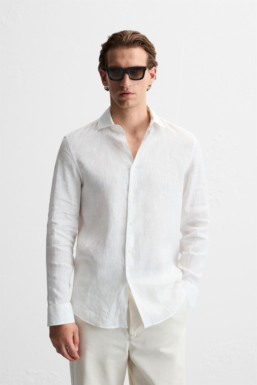 100% LINEN SHIRT - Zara фото 2