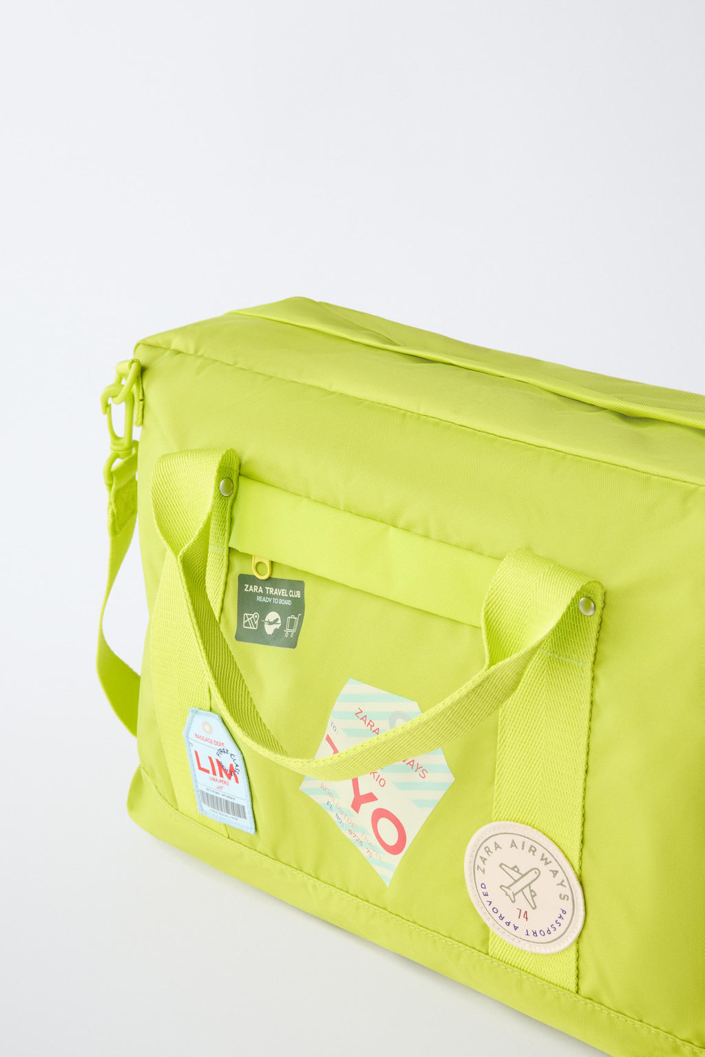 MOCHILA DE VIAJE PARCHES / Amarillo - Zara фото 3