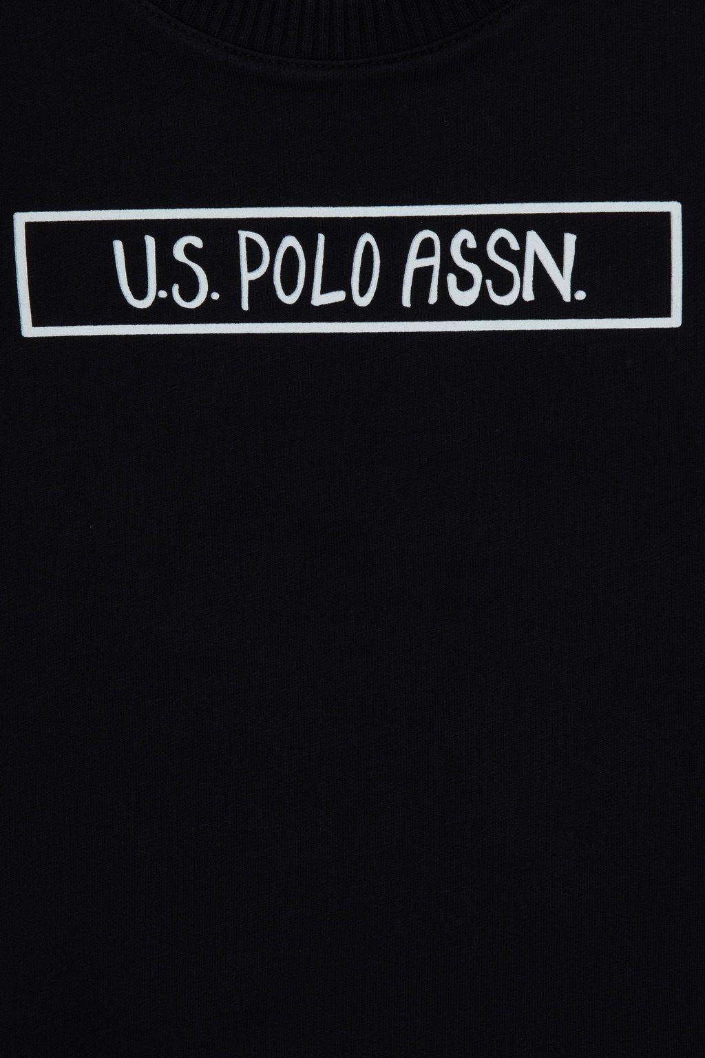 Erkek _ocuk Siyah Basic Bisiklet Yaka Sweatshirt - U.s. polo assn фото 3
