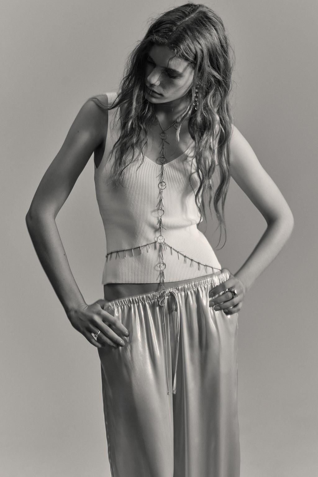 RIB KNIT TOP - Zara фото 9