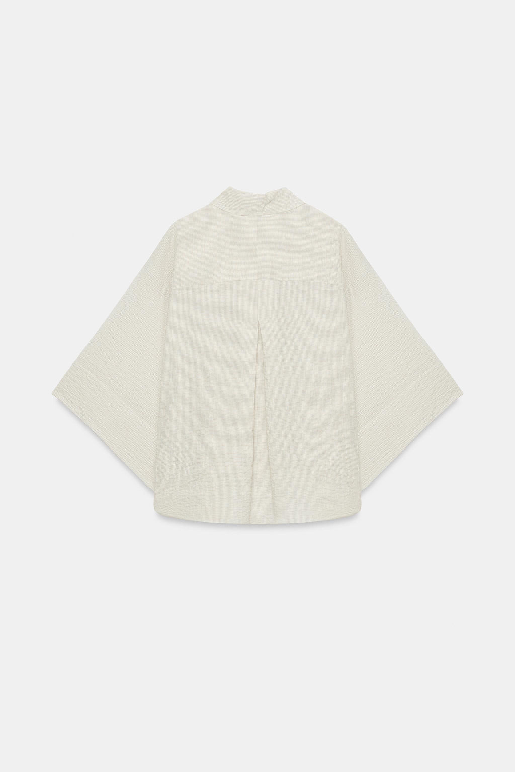 CAMISA CUADROS ZW COLLECTION / Beige - Zara фото 6