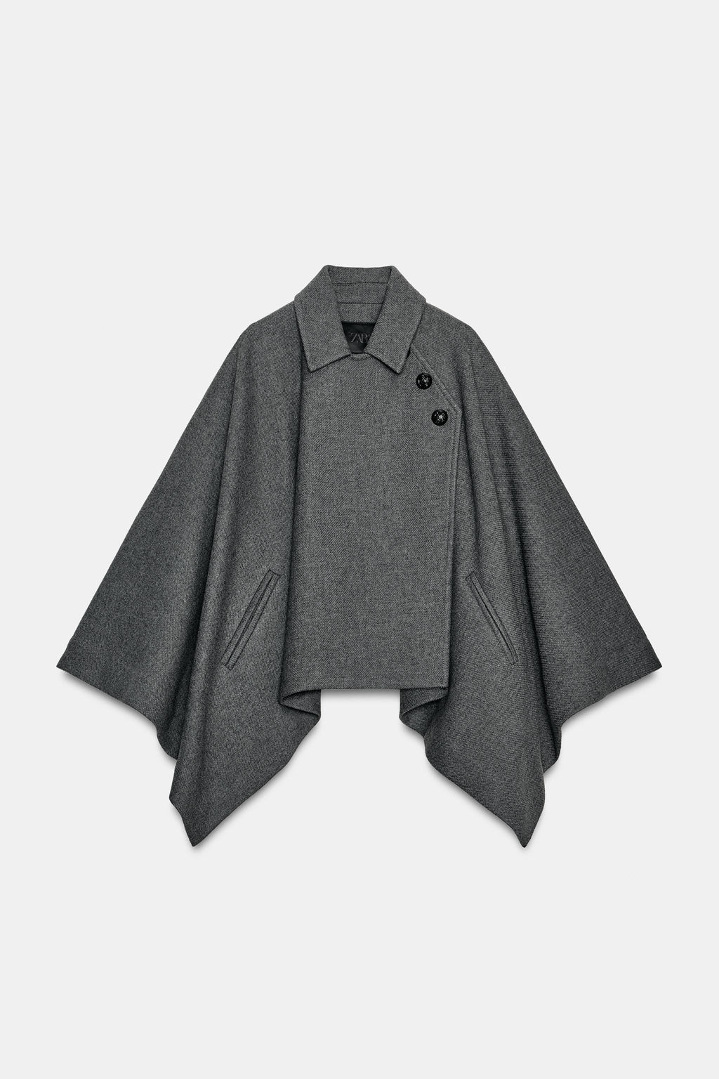 ZW COLLECTION WOOL BLEND CAPE LIMITED EDITION - Zara фото 18