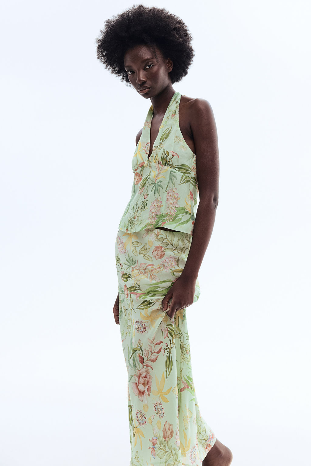 Top halter de viscosa - H&m фото 6