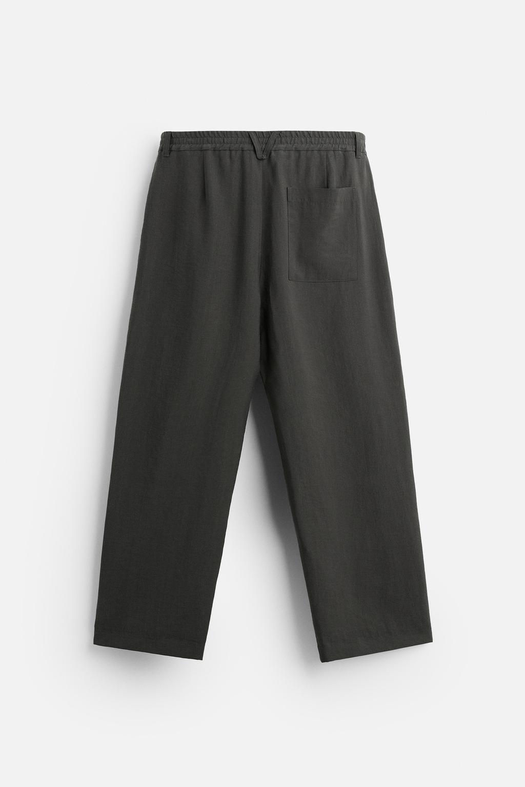 LYOCELL BLEND TROUSERS - Zara фото 24