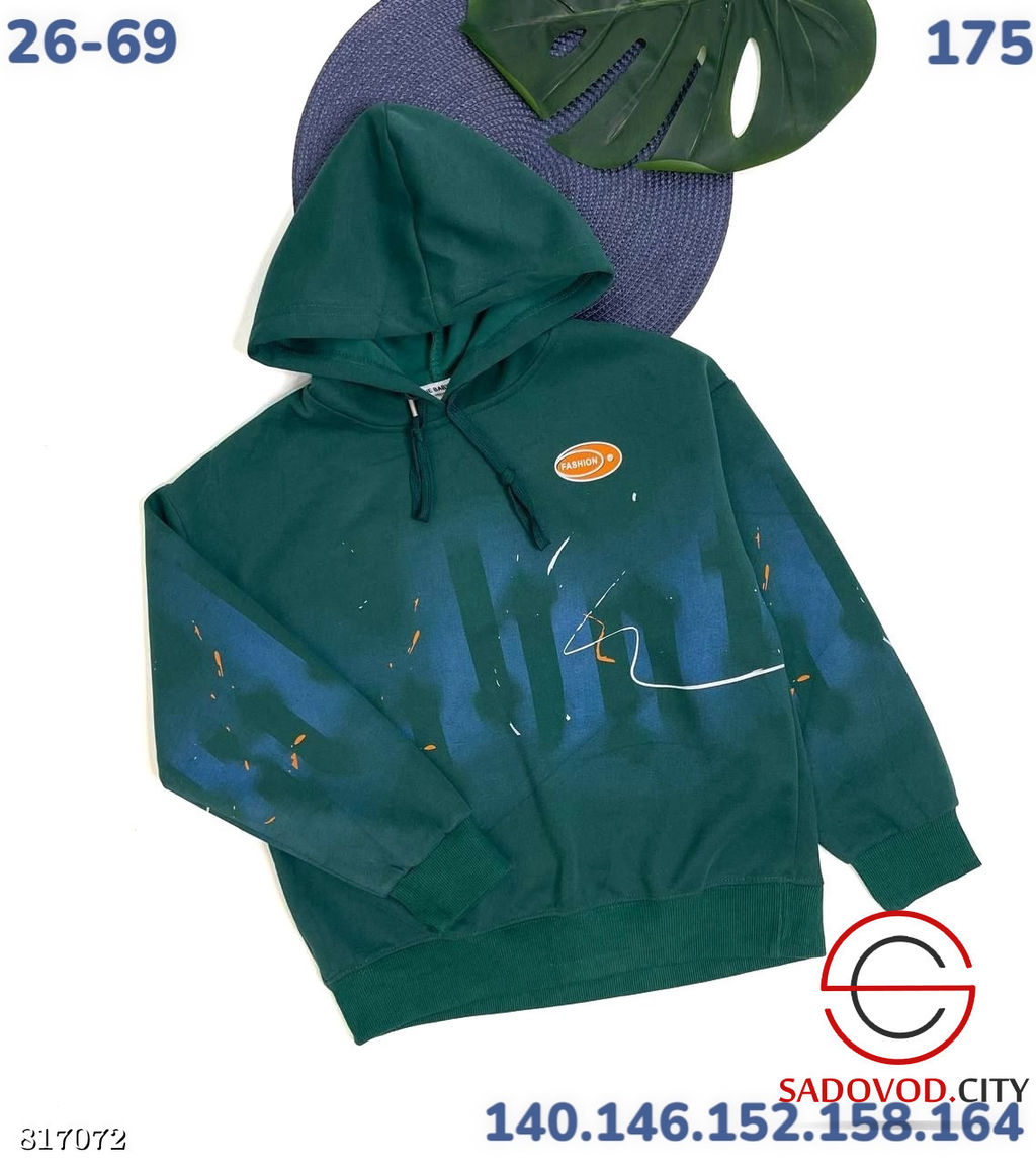 Толстовка с капюшоном выполнена из трикотажа - Bruno фото 4