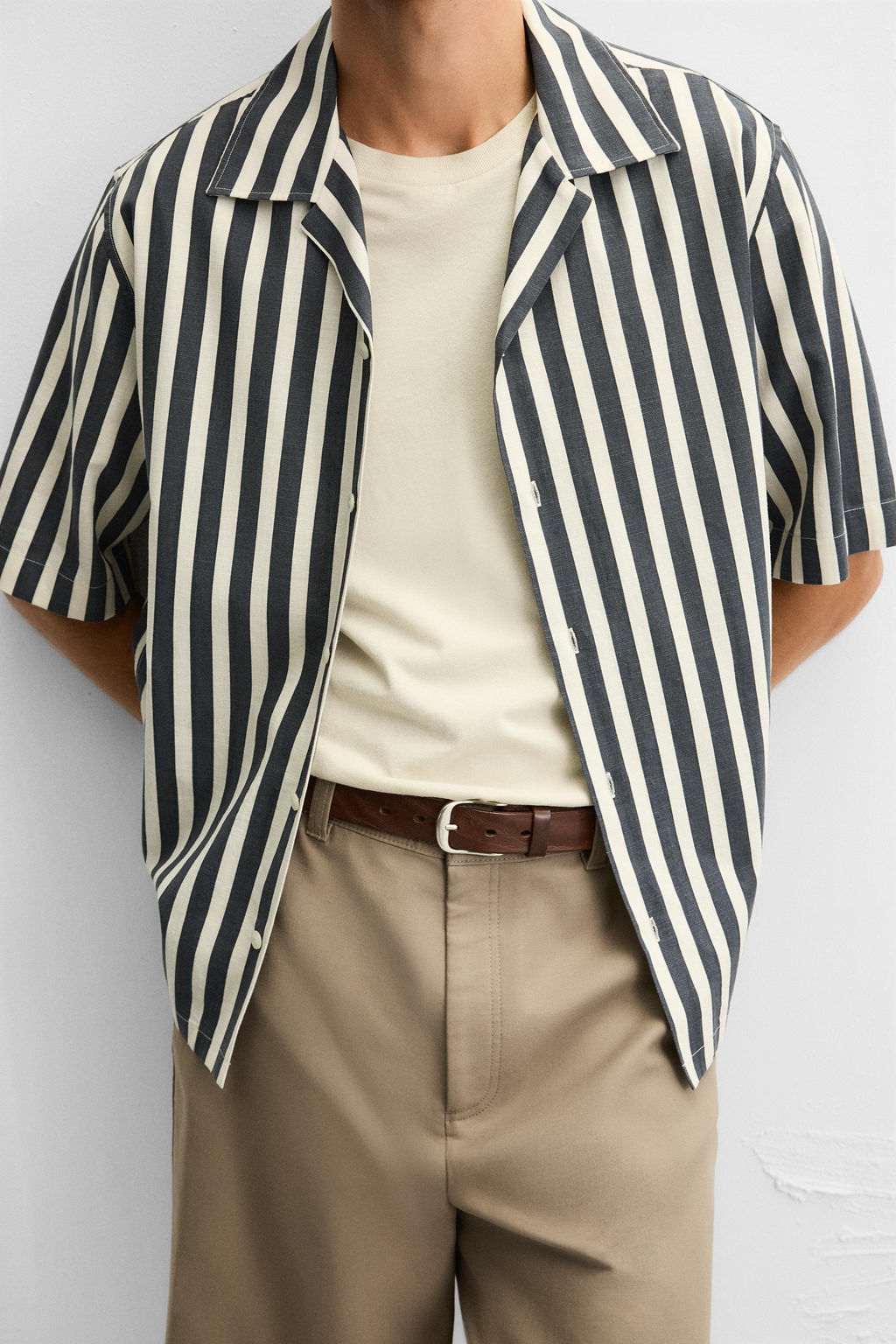 STRIPED TEXTURED SHIRT - Zara фото 13