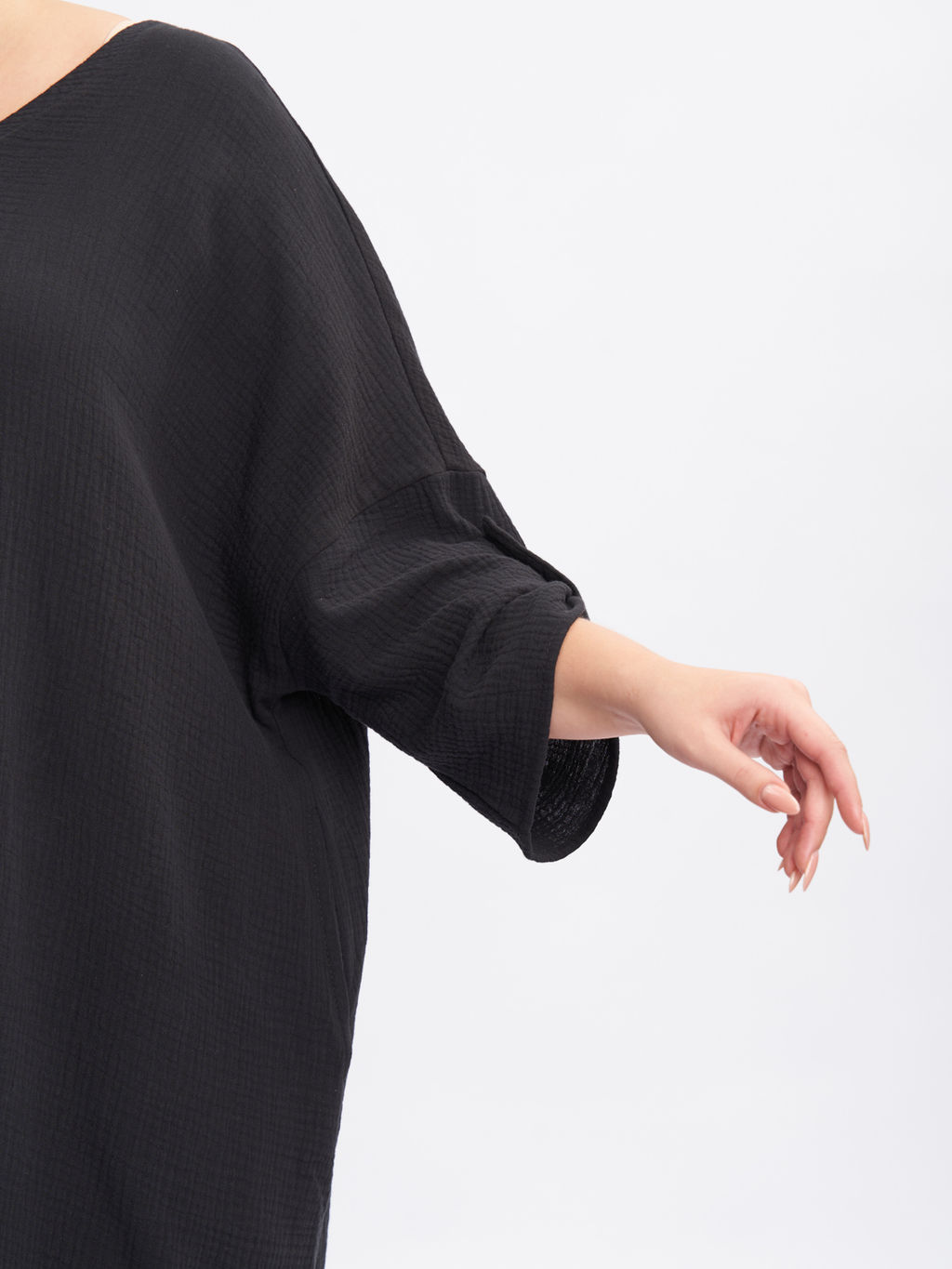 Платье из муслина PP66501BLK01