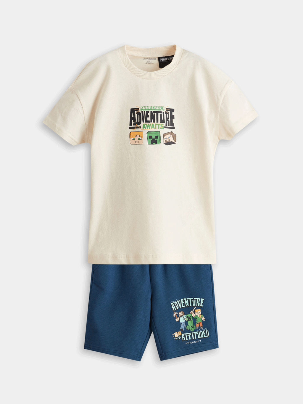 Minecraft Bask?l? Erkek ?ocuk Ti??rt ve ?ort 2li