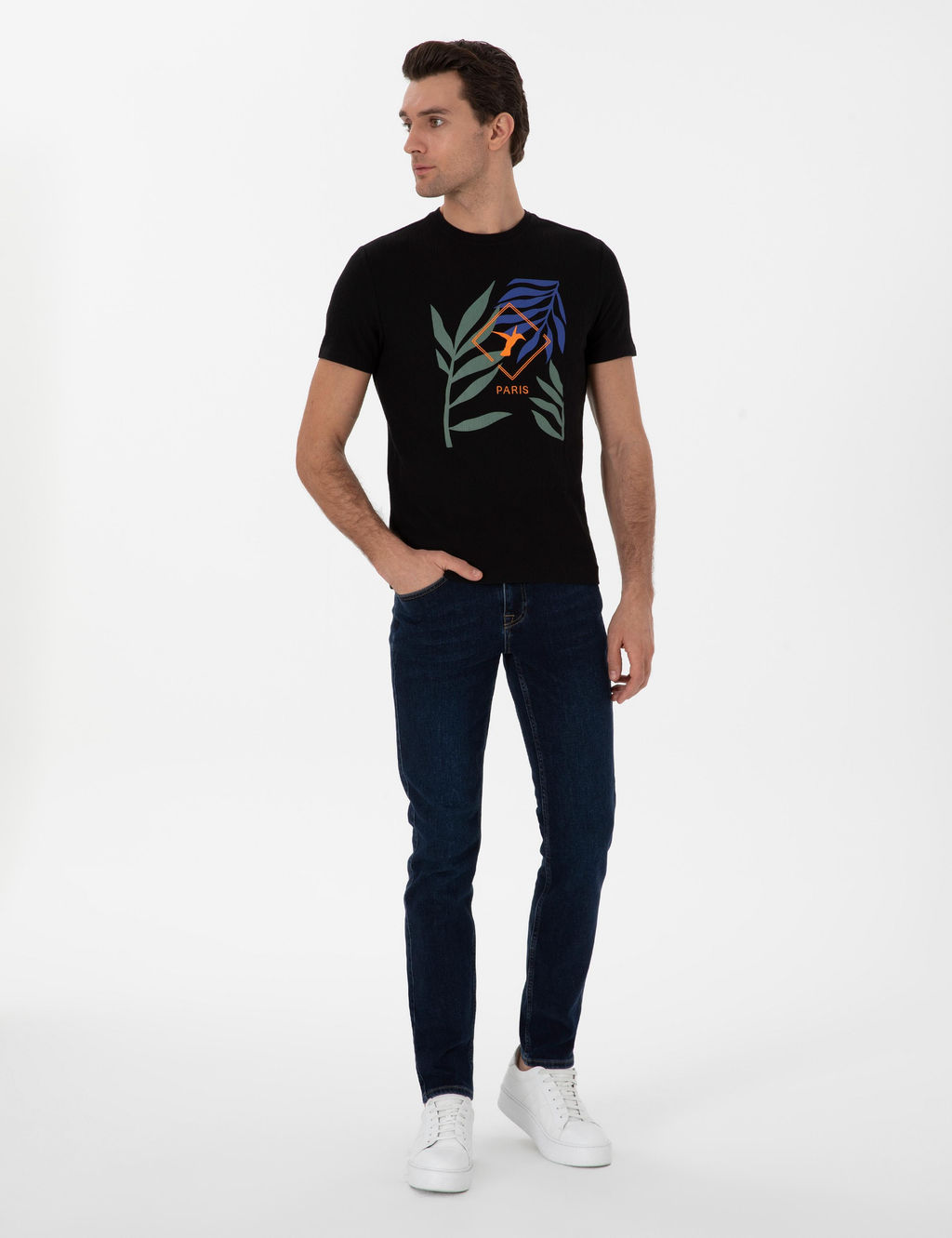 Koyu Mavi Slim Fit Jean Pantolon - Cacharel фото 3