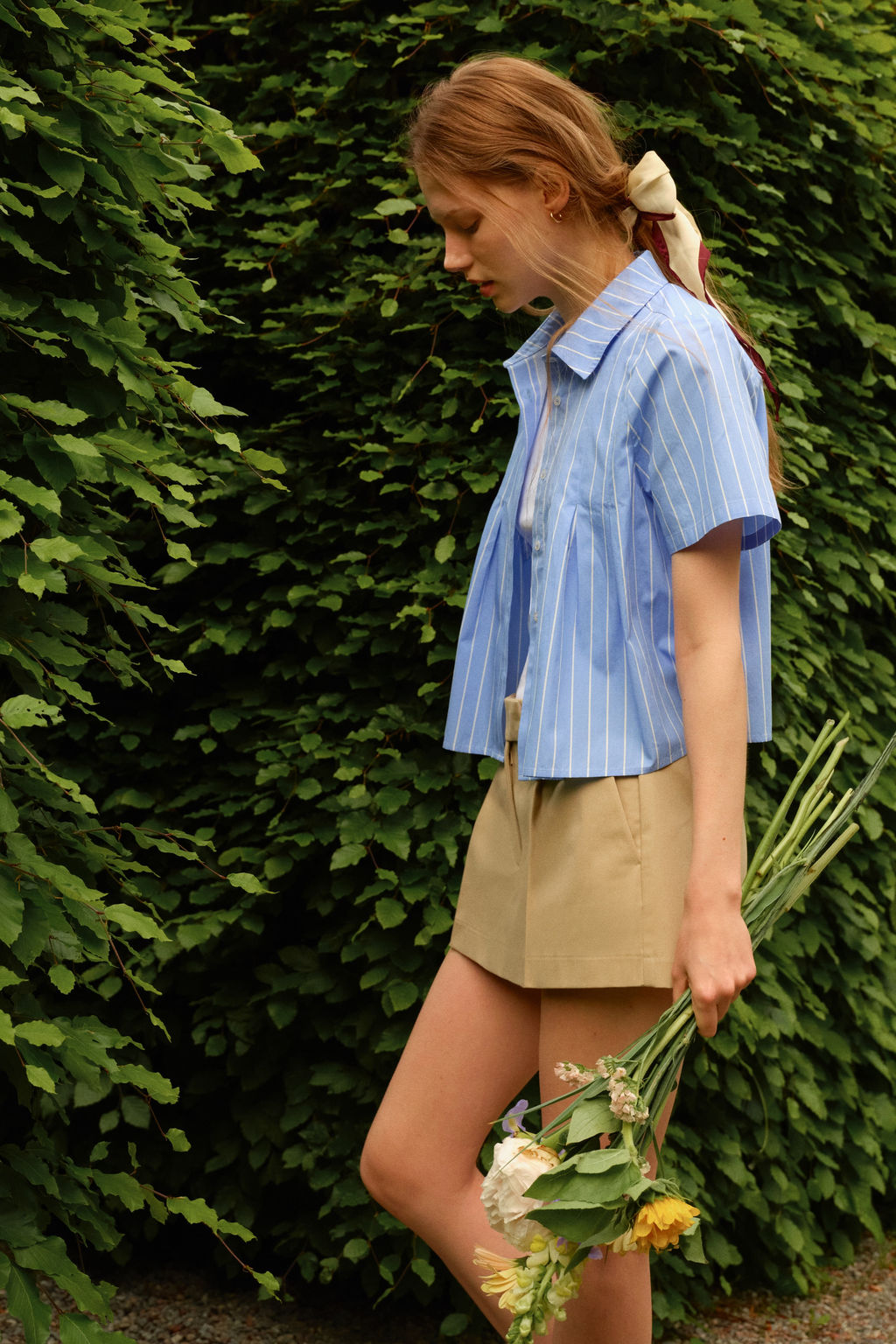 Camisa de popelina con pliegues - H&m фото 3