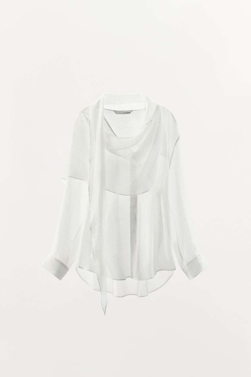 CAMISA PA?UELO ZW COLLECTION / Blanco - Zara фото 6