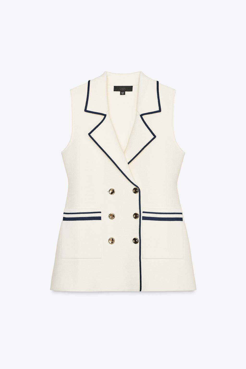 TRIM KNIT WAISTCOAT - Zara фото 7