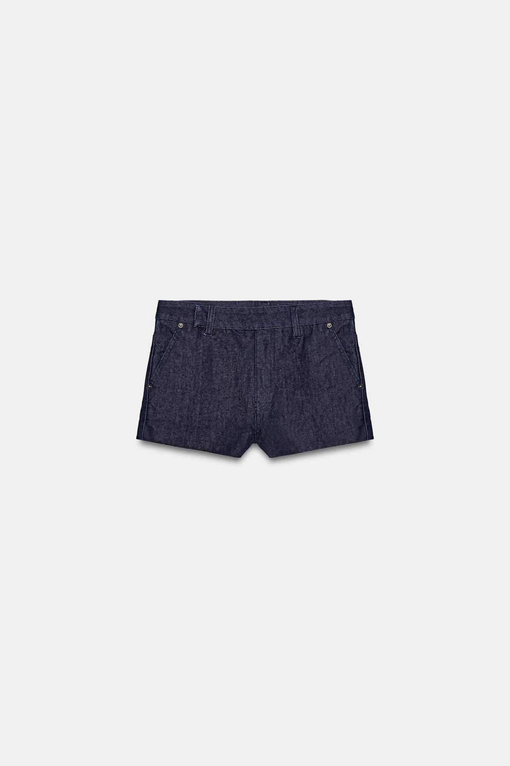 SHORTS DENIM TRF TIRO MEDIO / ?ndigo oscuro - Zara фото 4