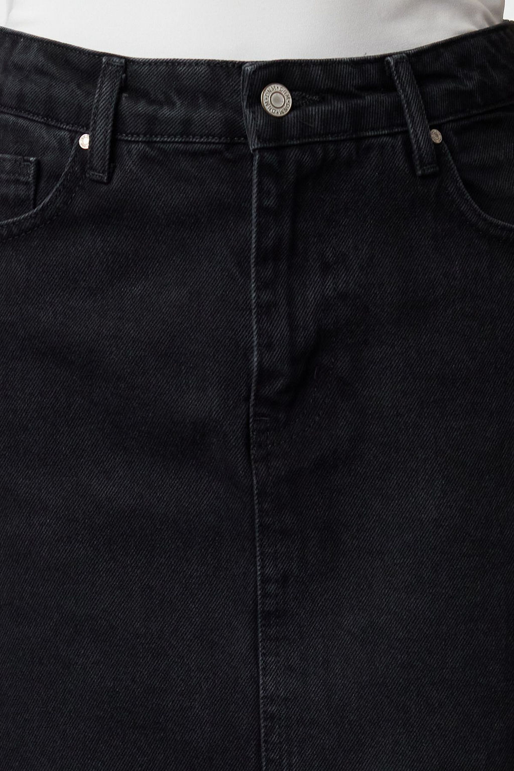 TRENDYOLMILLA Siyah More Sustainable Yuksek Bel Mini Denim Etek TWOSS24ET00063 фото 4