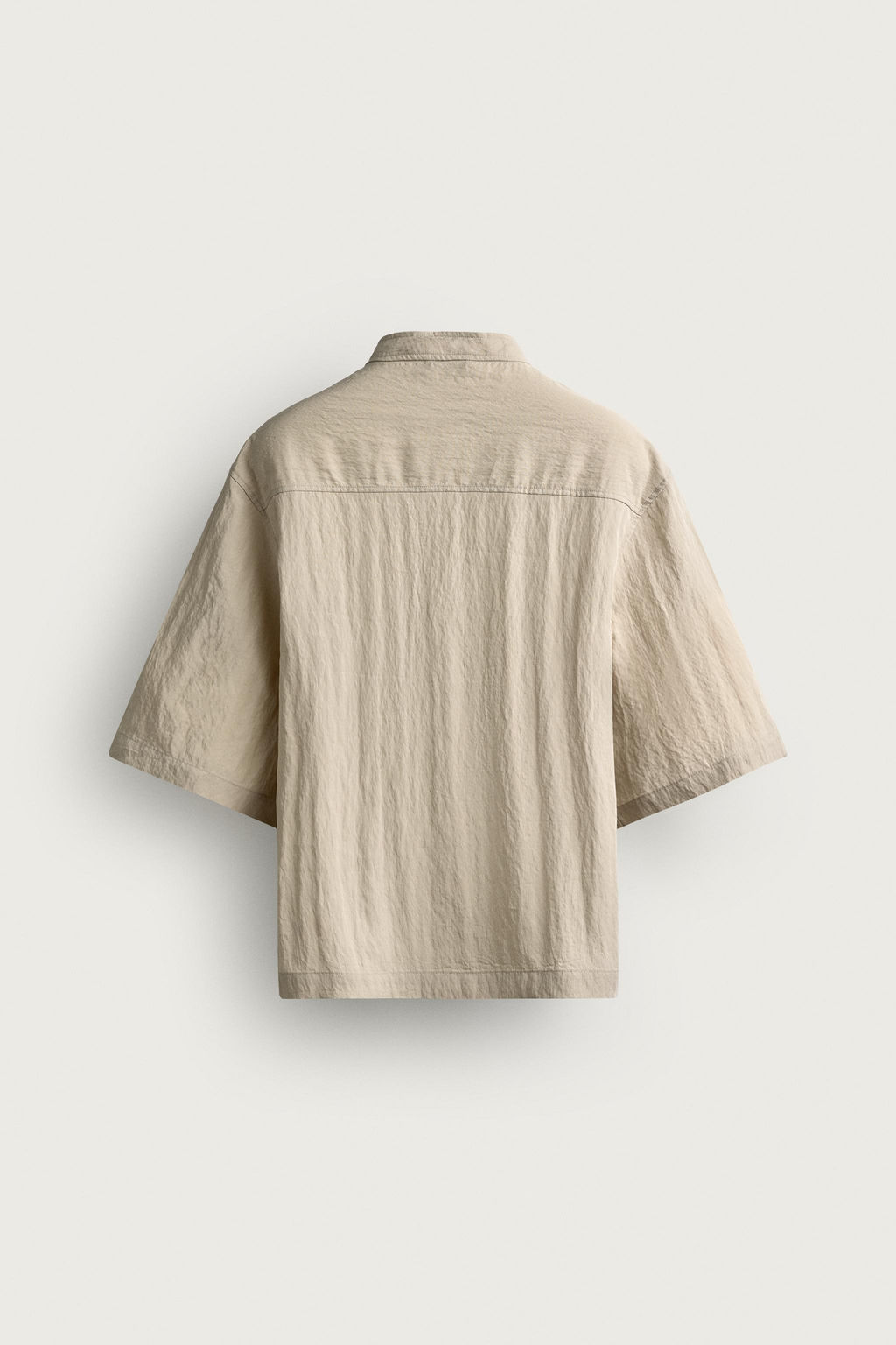 CAMISA POLO FLUIDA / Beige - Zara фото 7