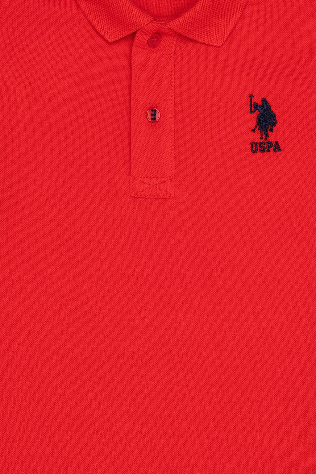 Красная футболка с воротником-поло для мальчиков - U.s. polo assn фото 3