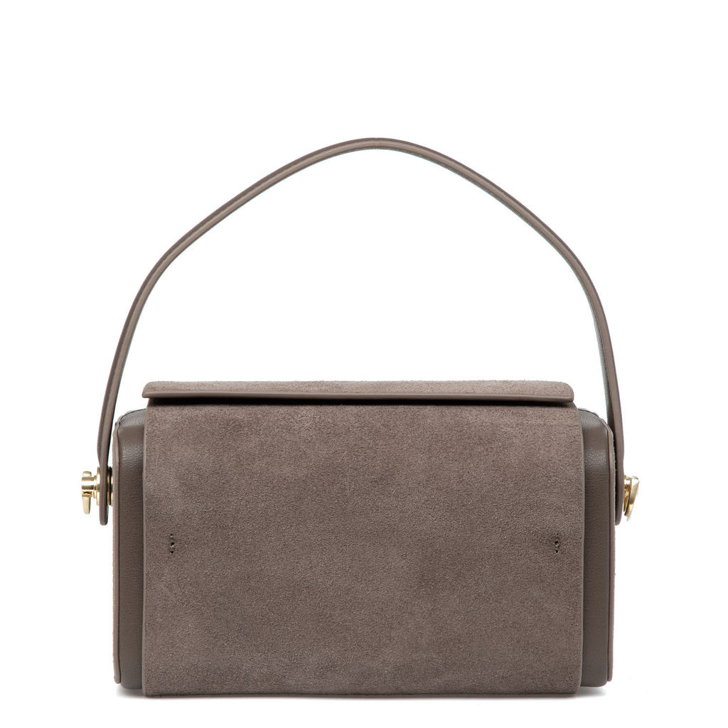 M1089-J D.grey, Женская замшева сумка, Barcelo Biagi