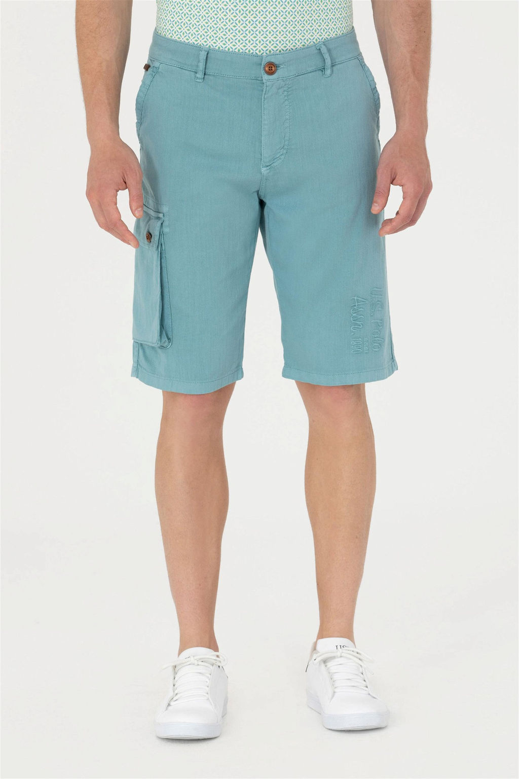 U. S. Polo Assn Мужские мятные тканые шорты - U.s. polo assn фото 9