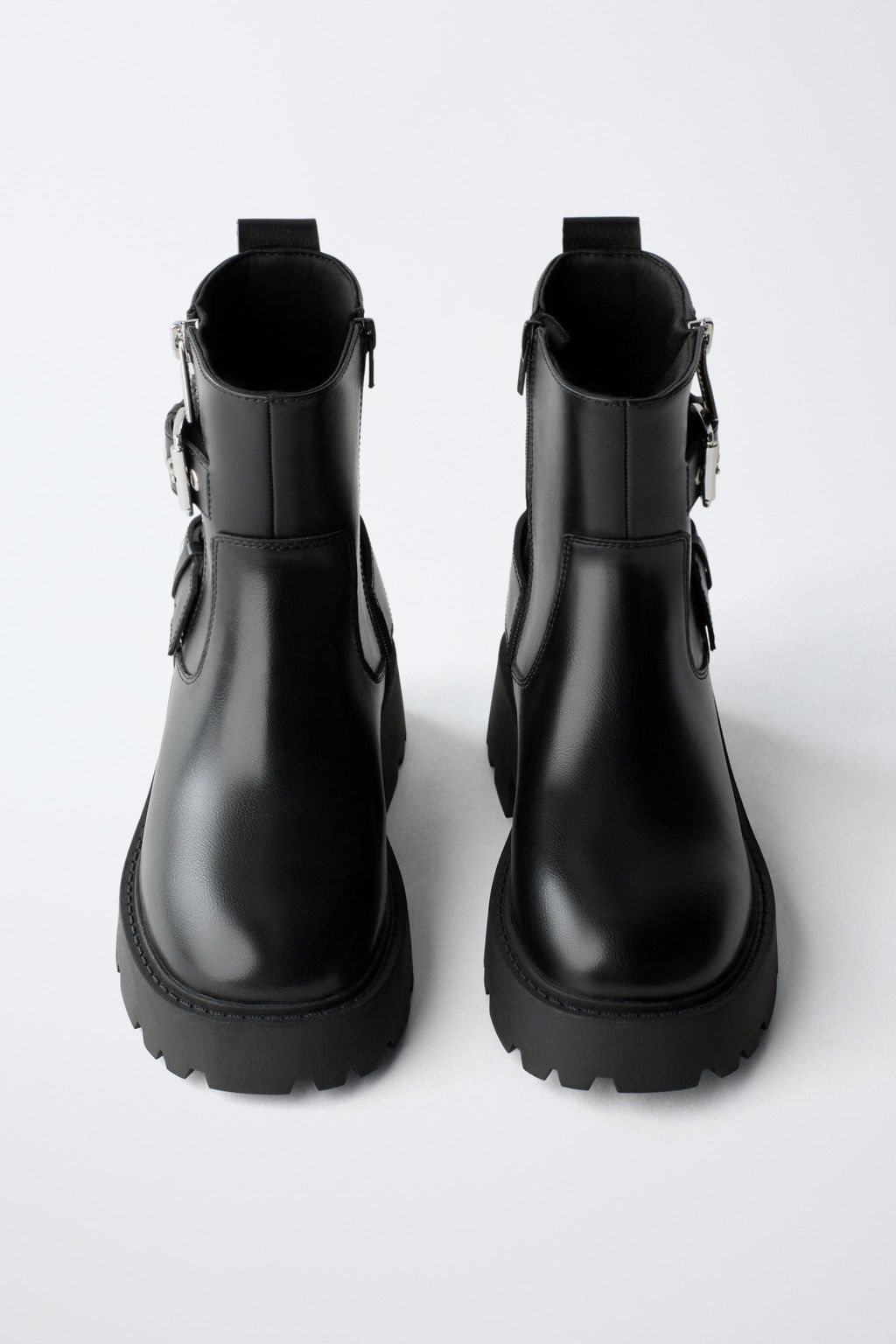 ANKLE BOOTS WITH BUCKLES - Zara фото 4