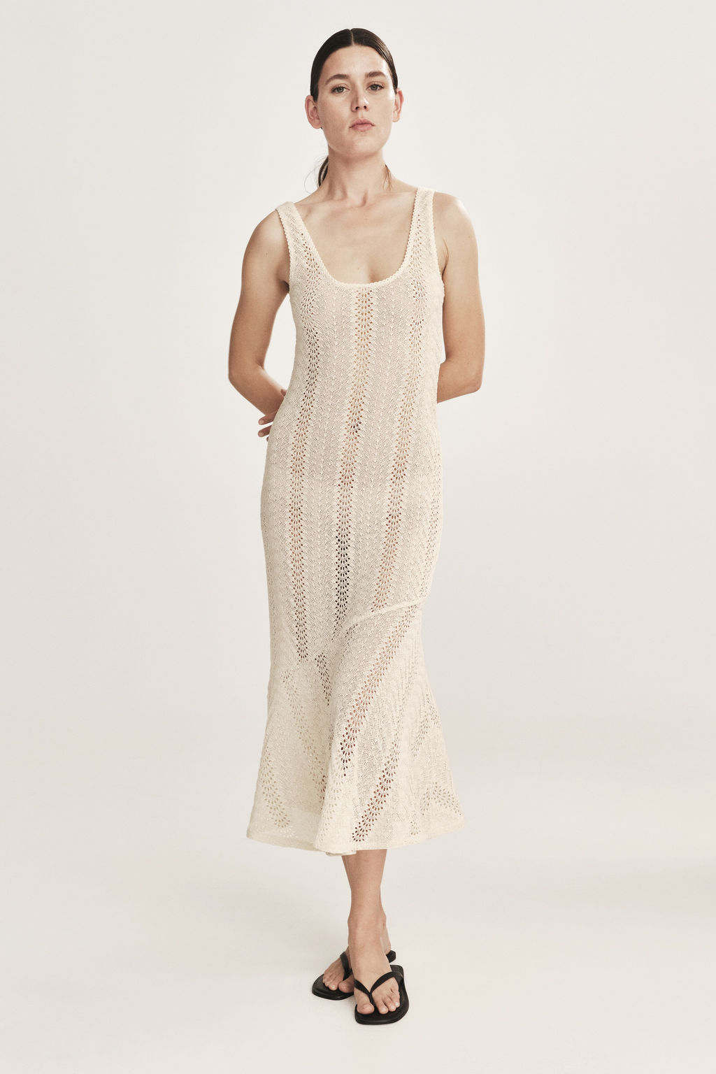 Vestido midi efecto crochet - H&m фото 2