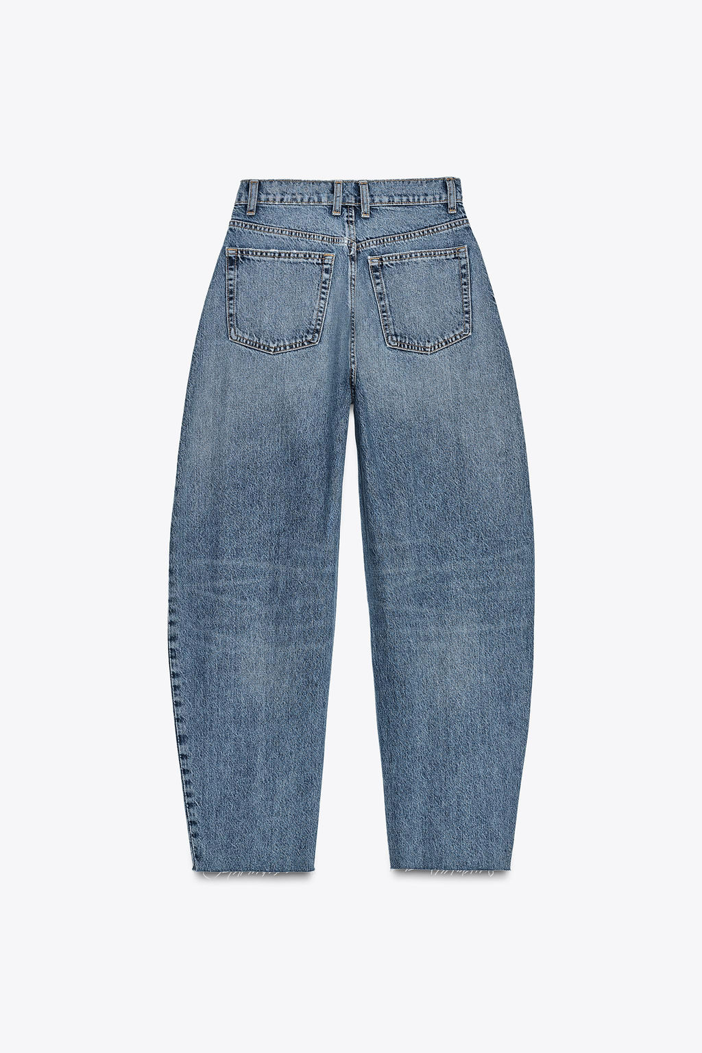 HIGH-WAIST TRF BARREL JEANS - Zara фото 9