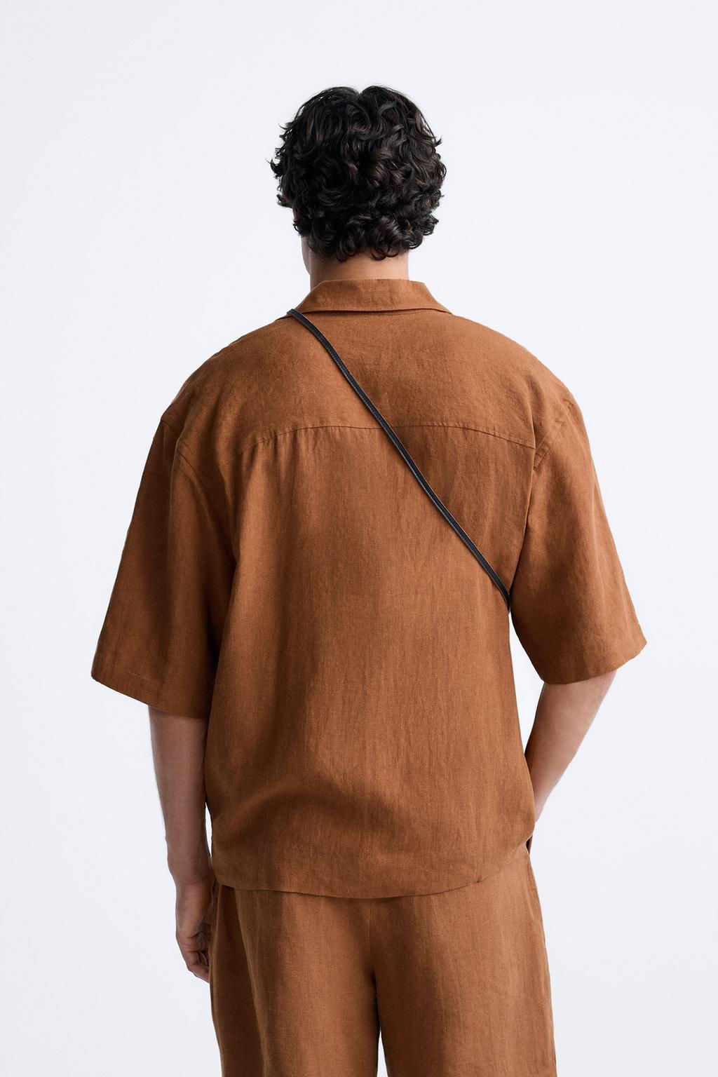 %100 KETEN GOMLEK - Zara фото 3