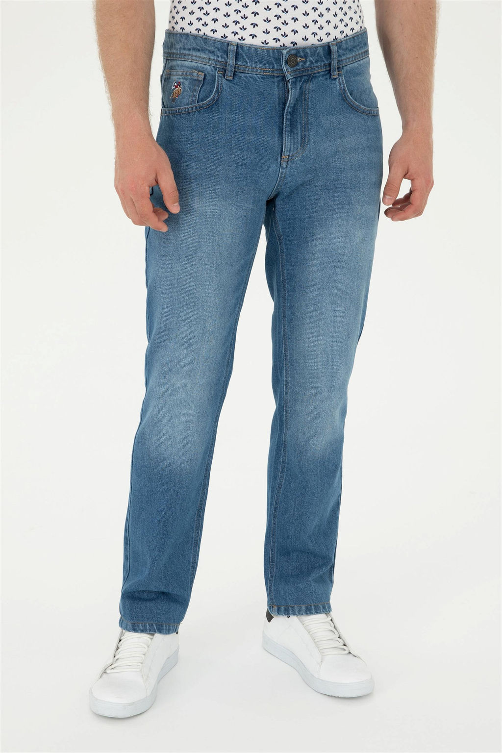 U. S. Polo Assn / Мужские голубые джинсовые брюки - U.s. polo assn фото 2