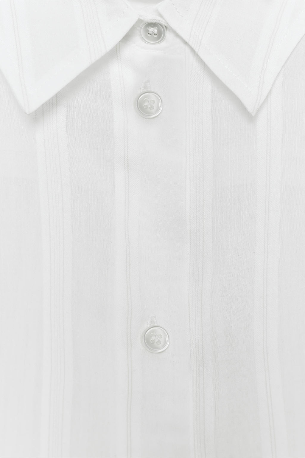 STRIPED COTTON - SILK SHIRT ZW COLLECTION - Zara фото 8